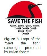 Logo of the “Save the fish” campaign promoted by Italian fishers
