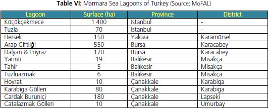 Marmara Sea Lagoons of Turkey